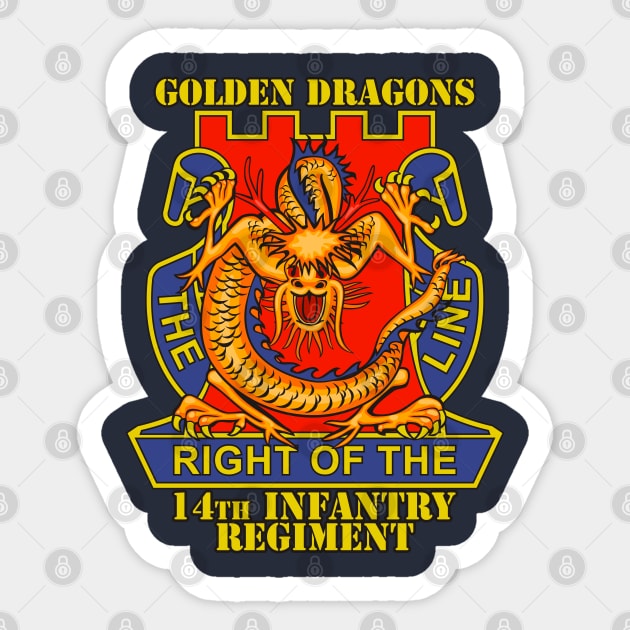 14th Infantry Regiment Sticker by MBK